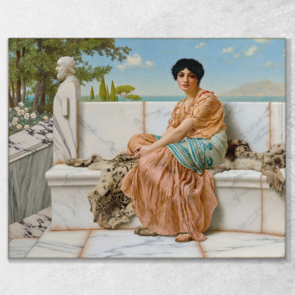 Fantasticheria John William Godward jwg62 quadro stampato su tela