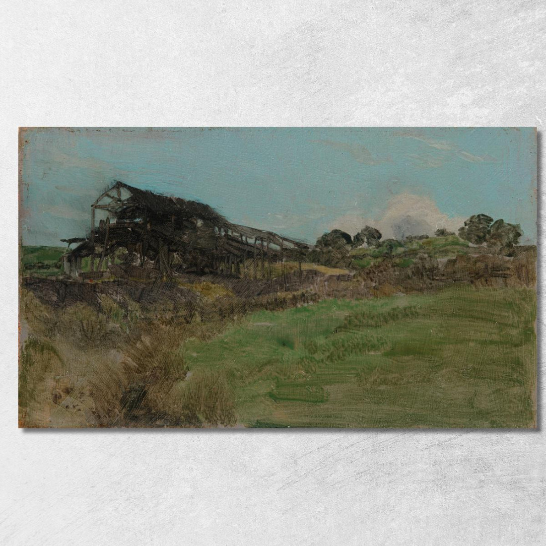 Blu E Smeraldo - Miniera Di Carbone James Abbott McNeill Whistler jam26 quadro stampato su tela Blu E Smeraldo - Miniera Di Carbone James Abbott McNeill Whistler jam26 quadro stampato su tela