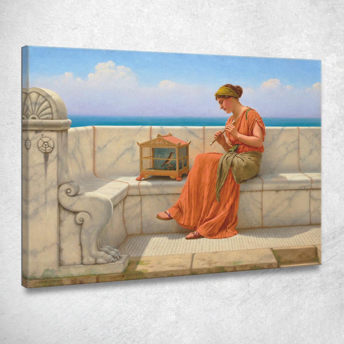Canzoni Senza Parole John William Godward jwg64 quadro stampato su tela Canzoni Senza Parole John William Godward jwg64 quadro stampato su tela