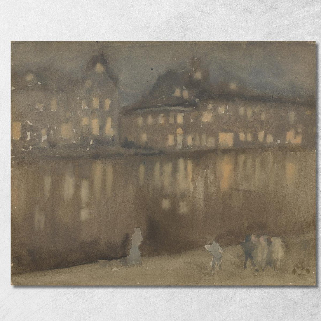 Gran Canale Amsterdam - Notturno James Abbott McNeill Whistler jam38 quadro stampato su tela Gran Canale Amsterdam - Notturno James Abbott McNeill Whistler jam38 quadro stampato su tela