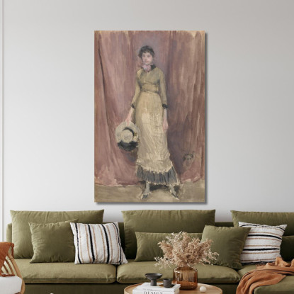 Armonia In Viola E Ambra James Abbott McNeill Whistler jam47 quadro stampato su tela