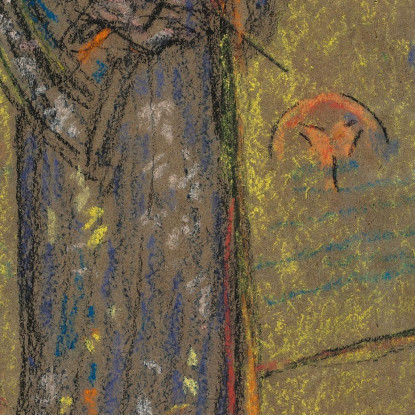 Donna Giapponese Che Dipinge Un Ventaglio James Abbott McNeill Whistler jam51 quadro stampato su tela