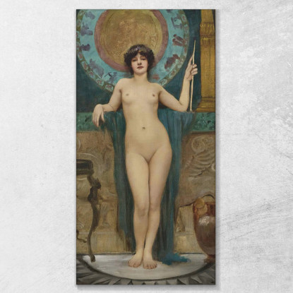 Studio Di Campaspe John William Godward jwg67 quadro stampato su tela