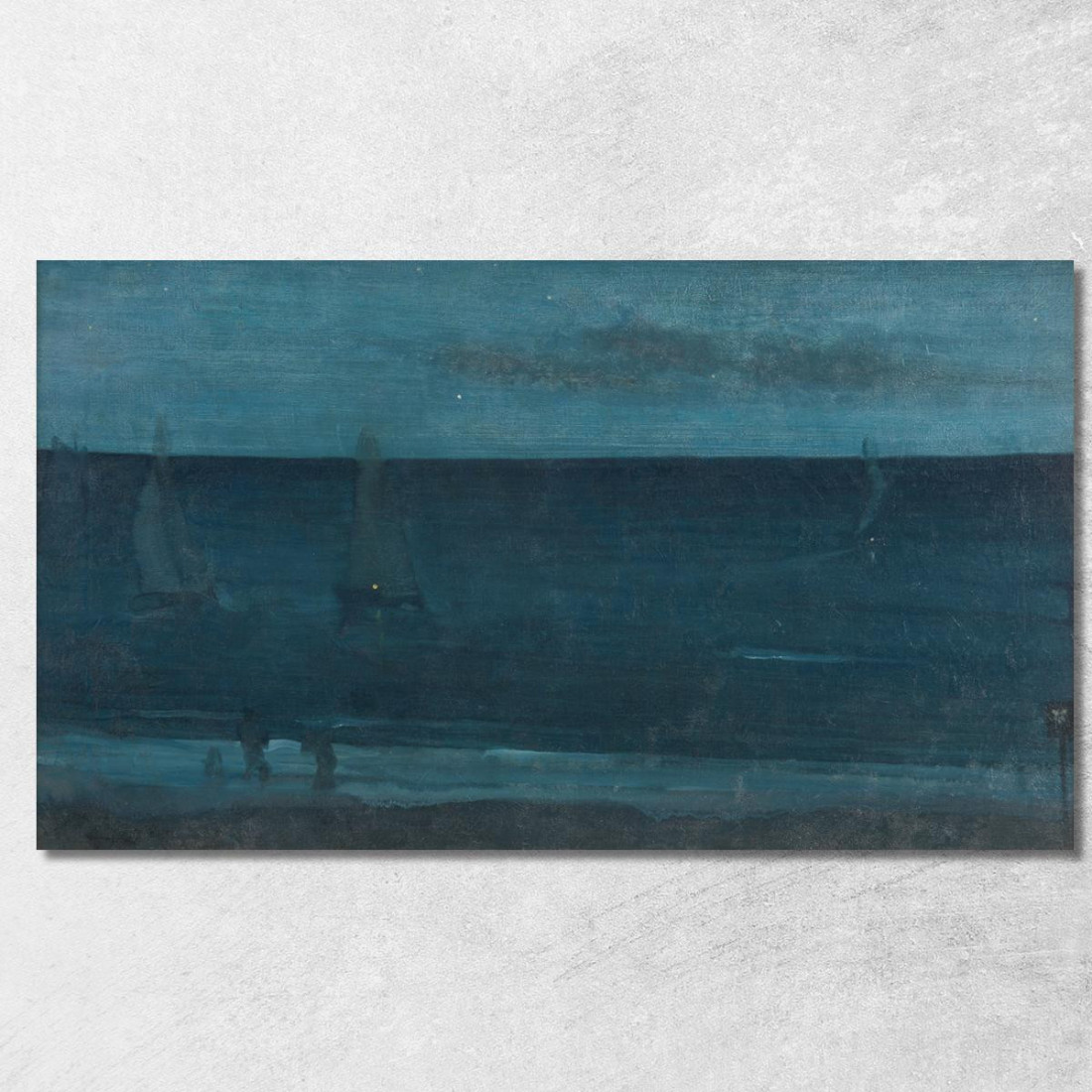 Notturno Blu E Argento Bognor James Abbott McNeill Whistler jam74 quadro stampato su tela Notturno Blu E Argento Bognor James Abbott McNeill Whistler jam74 quadro stampato su tela