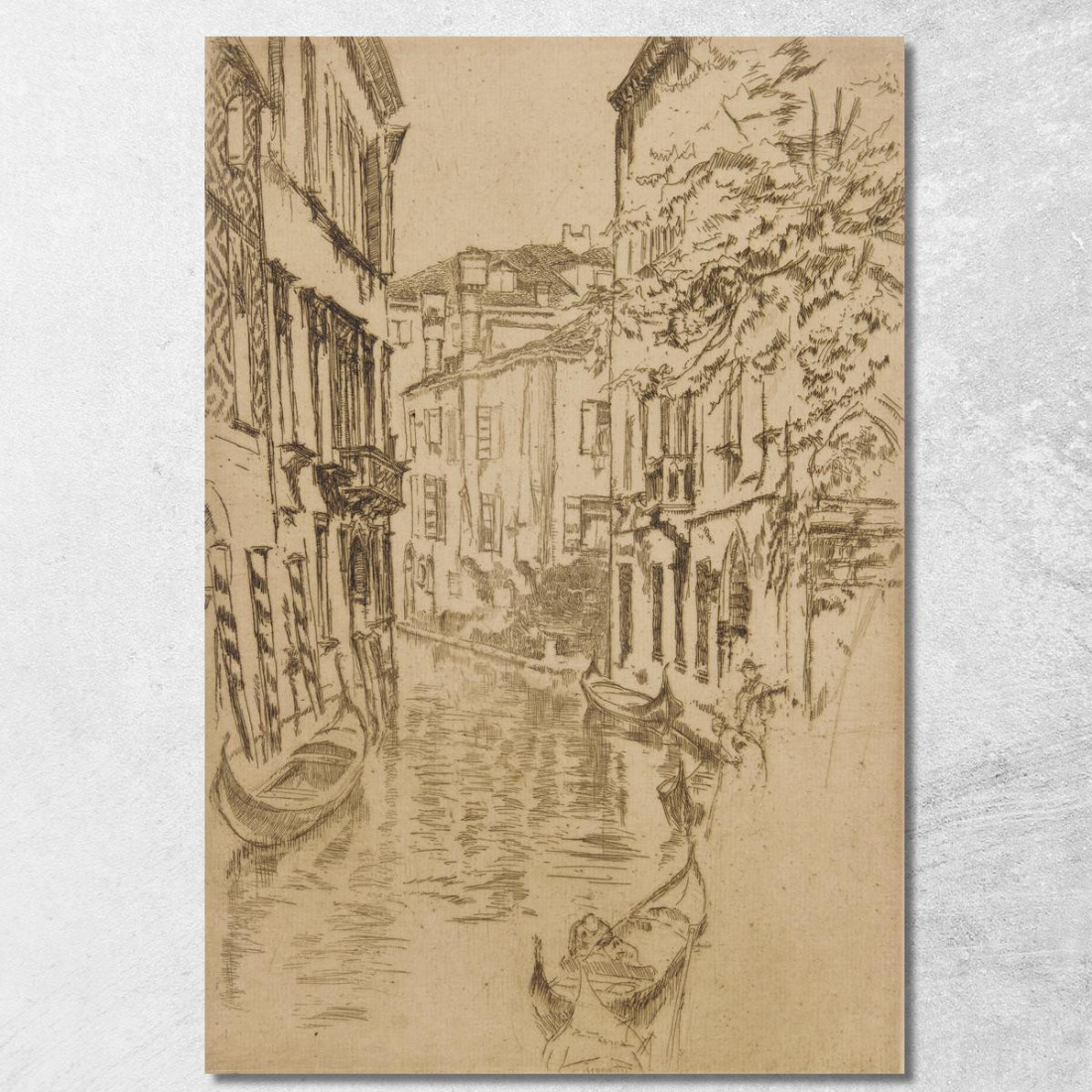 Canale Tranquillo James Abbott McNeill Whistler jam88 quadro stampato su tela Canale Tranquillo James Abbott McNeill Whistler jam88 quadro stampato su tela