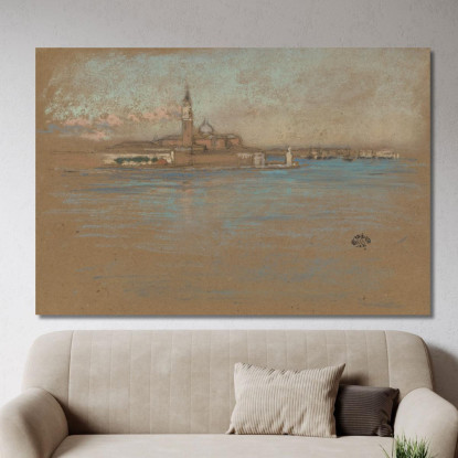 La Chiesa Di San Giorgio Maggiore James Abbott McNeill Whistler jam117 quadro stampato su tela