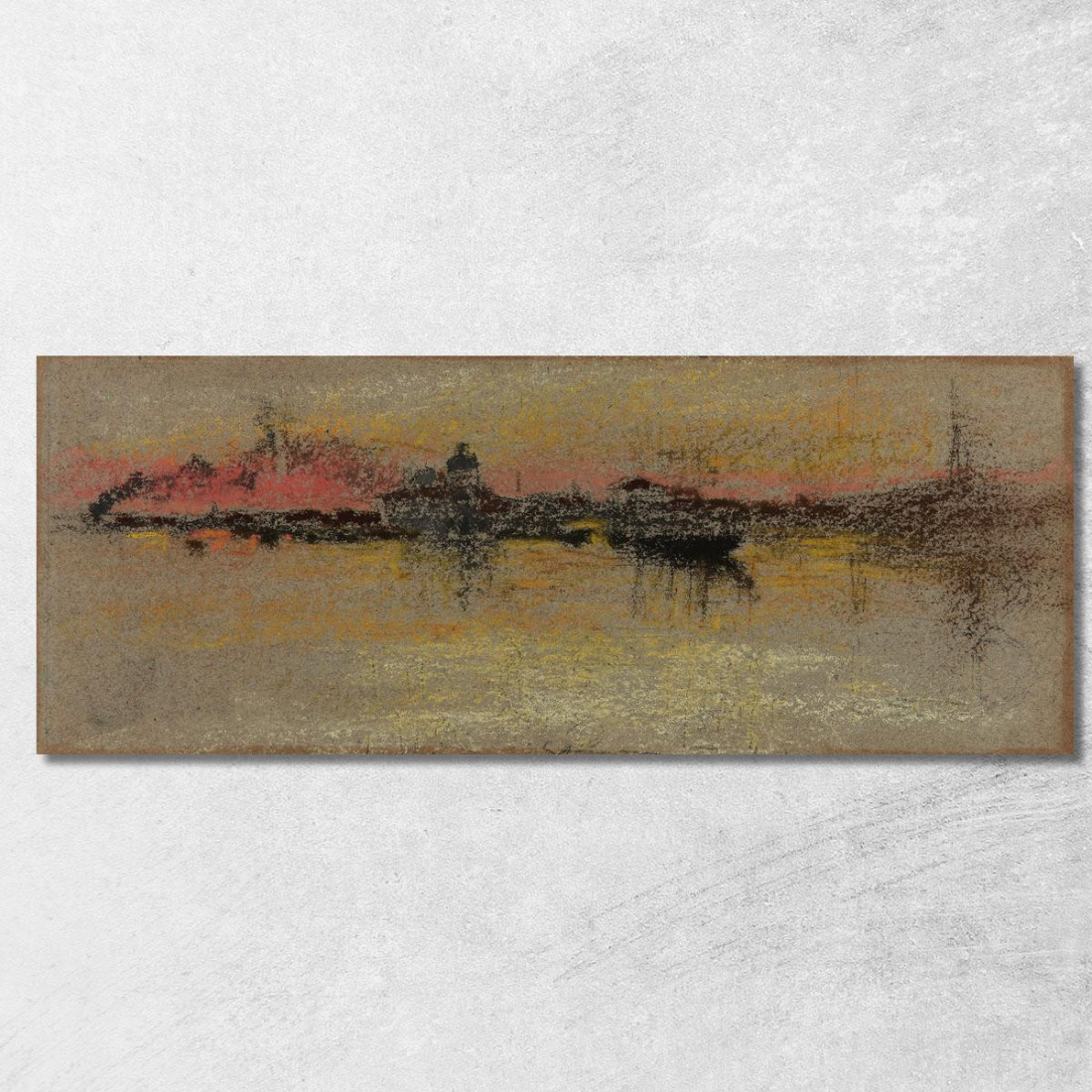 Alba Sul Rialto Venezia James Abbott McNeill Whistler jam149 quadro stampato su tela Alba Sul Rialto Venezia James Abbott McNeill Whistler jam149 quadro stampato su tela