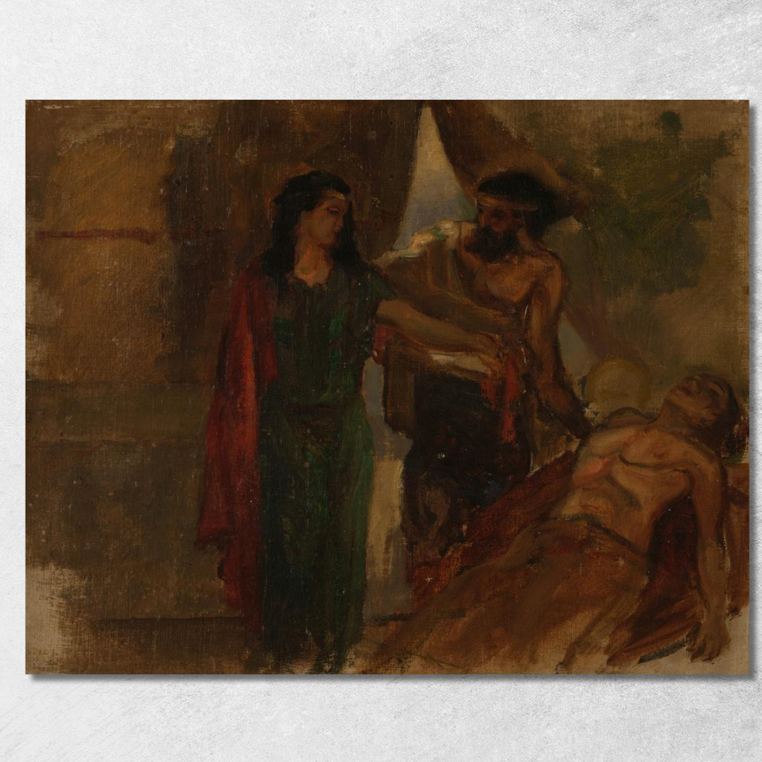 Scena Biblica James Ensor jen8 quadro stampato su tela Scena Biblica James Ensor jen8 quadro stampato su tela