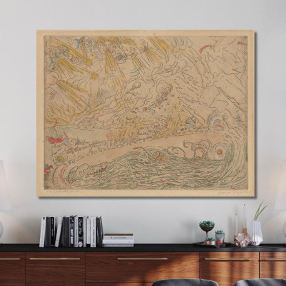 I Cataclismi James Ensor jen16 quadro stampato su tela