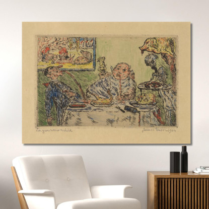 La Gola James Ensor jen23 quadro stampato su tela