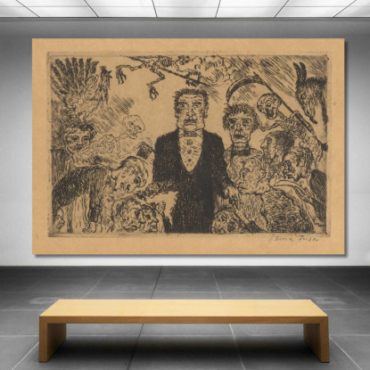 La Superbia 2 James Ensor jen25 quadro stampato su tela