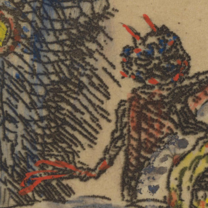 L'Accidia James Ensor jen30 quadro stampato su tela