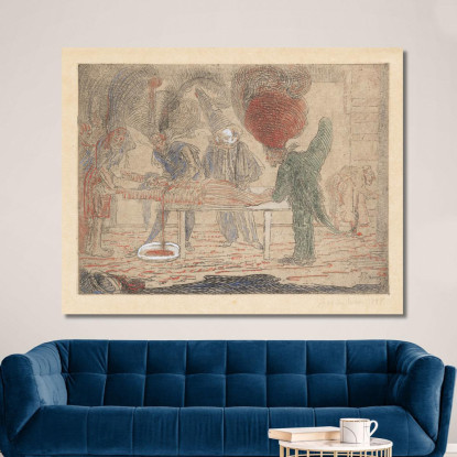L'Omicidio James Ensor jen32 quadro stampato su tela