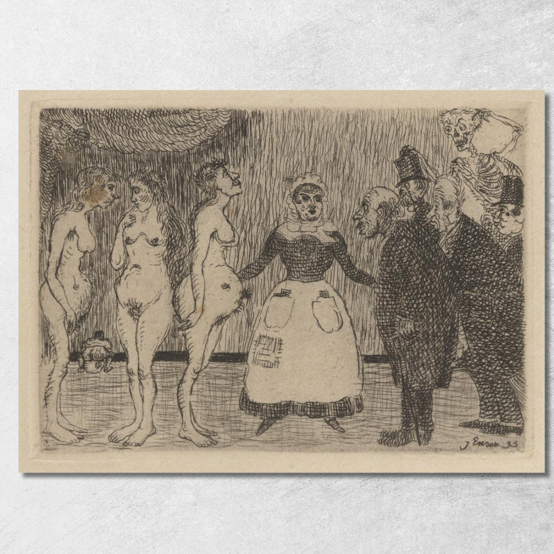 I Vecchi Furfanti James Ensor jen34 quadro stampato su tela I Vecchi Furfanti James Ensor jen34 quadro stampato su tela