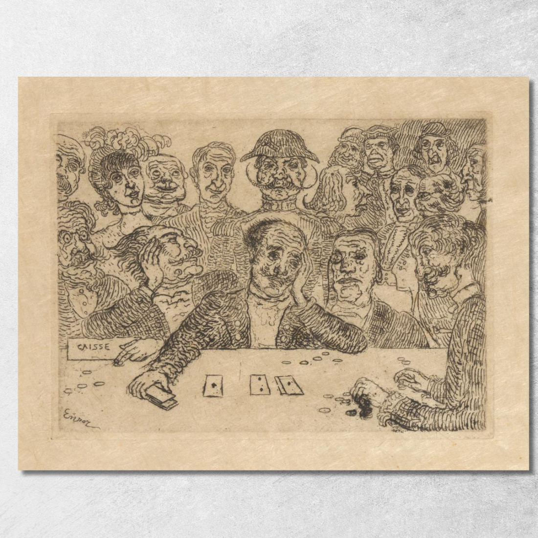 I Giocatori James Ensor jen38 quadro stampato su tela I Giocatori James Ensor jen38 quadro stampato su tela
