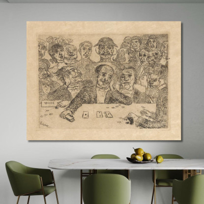 I Giocatori James Ensor jen38 quadro stampato su tela