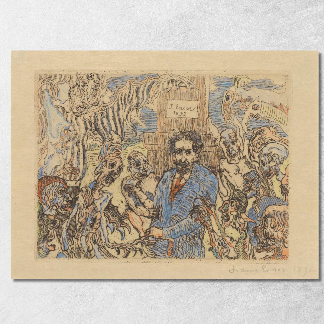 Diavoli Che Mi Tormentano James Ensor jen43 quadro stampato su tela Diavoli Che Mi Tormentano James Ensor jen43 quadro stampato su tela