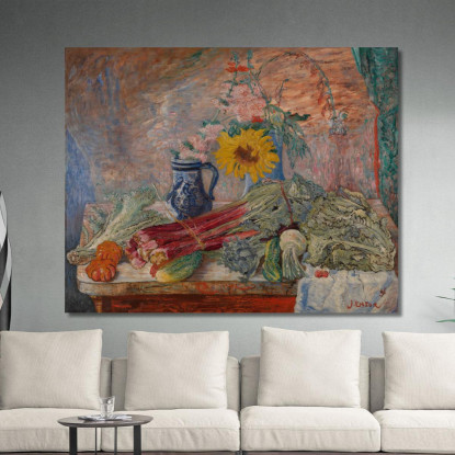 Fiori E Verdure James Ensor jen50 quadro stampato su tela