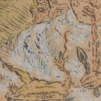 Gola James Ensor jen53 quadro stampato su tela