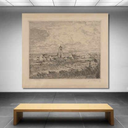 Grande Veduta Su Mariakerke James Ensor jen55 quadro stampato su tela
