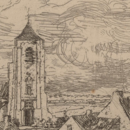 Grande Veduta Su Mariakerke James Ensor jen55 quadro stampato su tela