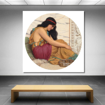 La Ballerina Stanca John William Godward jwg86 quadro stampato su tela