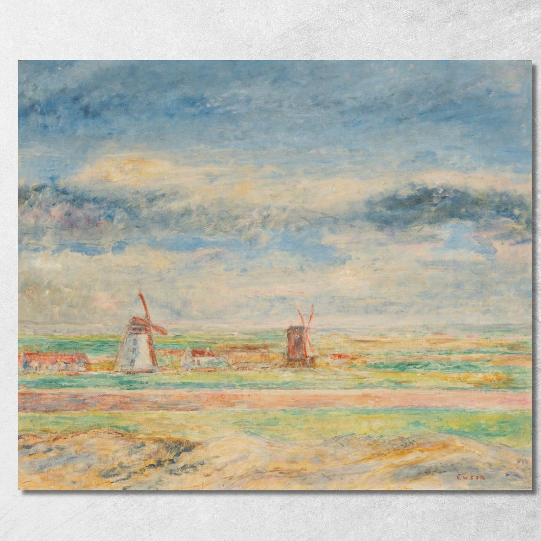 I Due Mulini James Ensor jen66 quadro stampato su tela