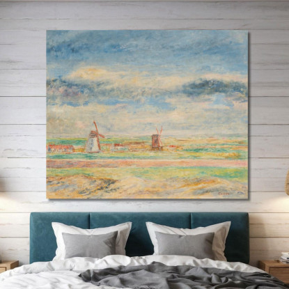 I Due Mulini James Ensor jen66 quadro stampato su tela