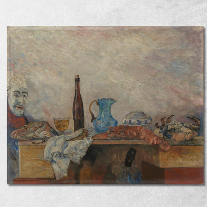 Maschera E Crostacei James Ensor jen67 quadro stampato su tela