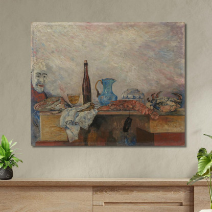 Maschera E Crostacei James Ensor jen67 quadro stampato su tela