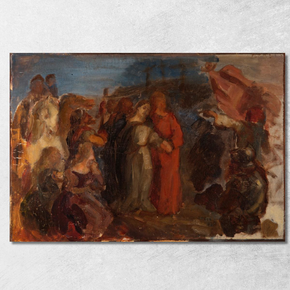Ritorno Dal Calvario James Ensor jen79 quadro stampato su tela Ritorno Dal Calvario James Ensor jen79 quadro stampato su tela
