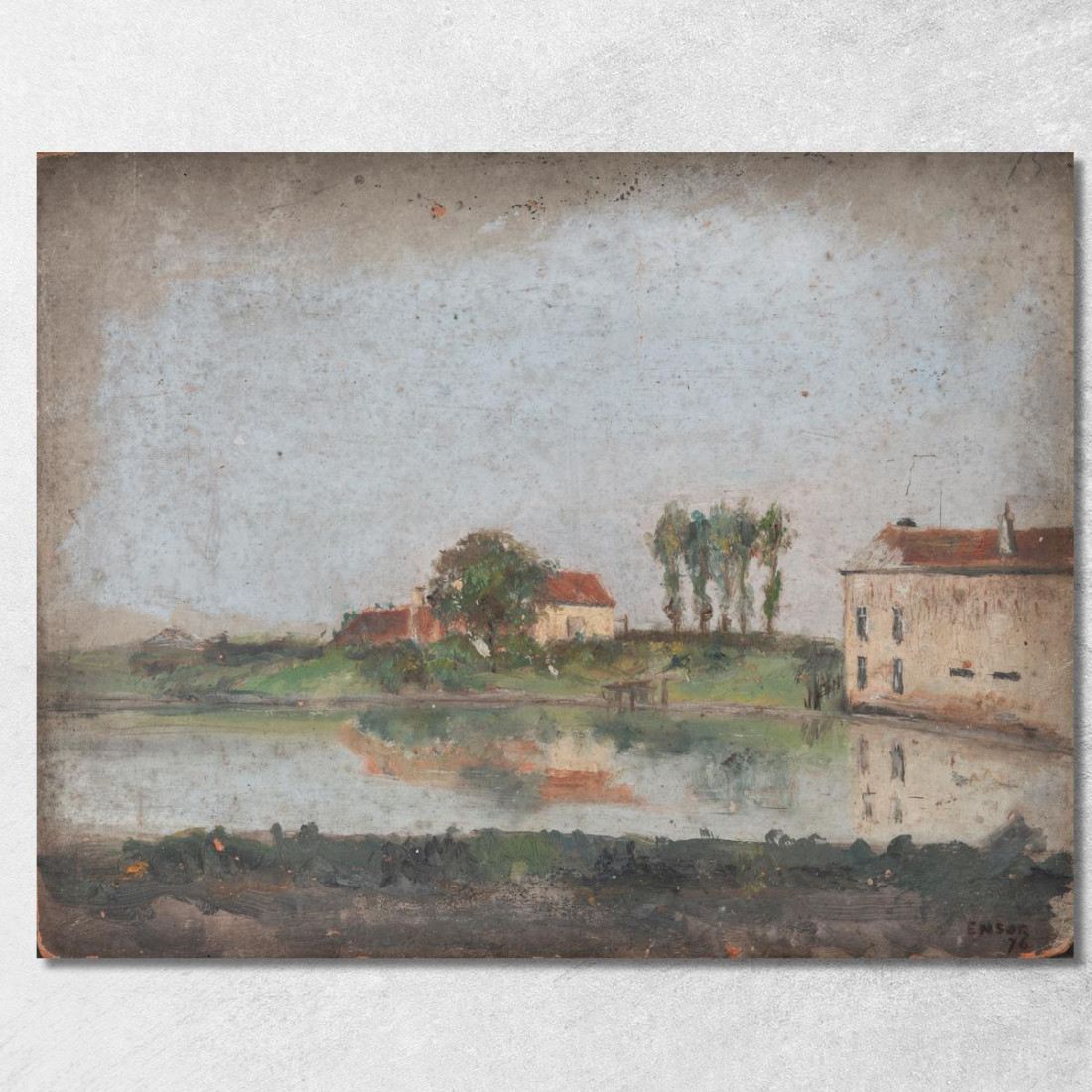 Il Giardino Del Caffè Tivoli A Ostenda James Ensor jen96 quadro stampato su tela Il Giardino Del Caffè Tivoli A Ostenda James Ensor jen96 quadro stampato su tela