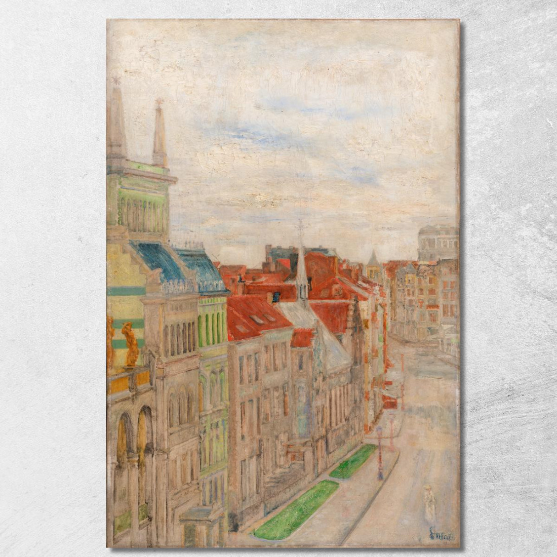 Veduta Della Van Iseghemlaan James Ensor jen116 quadro stampato su tela Veduta Della Van Iseghemlaan James Ensor jen116 quadro stampato su tela