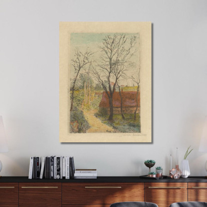 Sentiero Pedonale A Groenendaal James Ensor jen117 quadro stampato su tela