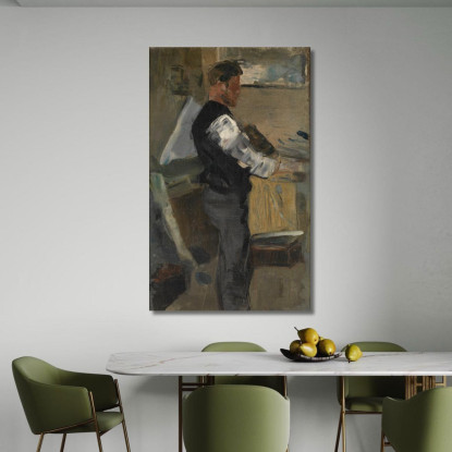 Willy Finch Nello Studio James Ensor jen118 quadro stampato su tela
