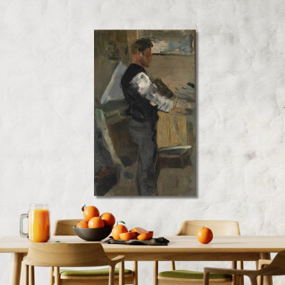Willy Finch Nello Studio James Ensor jen118 quadro stampato su tela