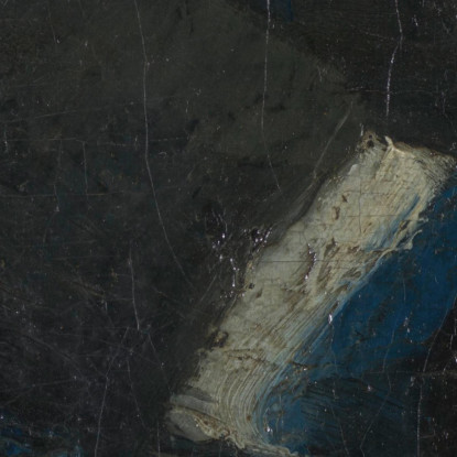 Donna Con Scialle Blu James Ensor jen119 quadro stampato su tela