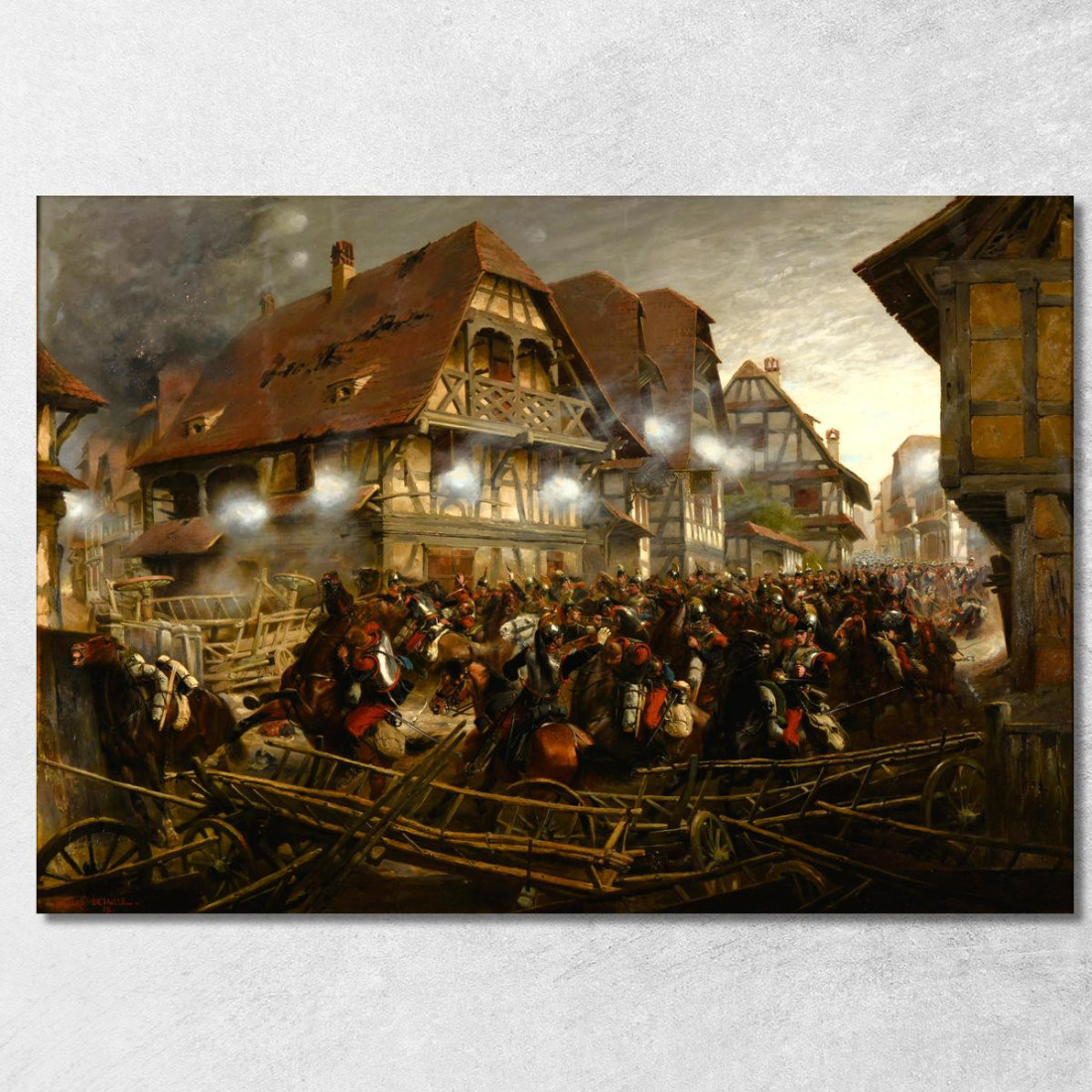 Carica Del 9º Reggimento Di Corazzieri Nel Villaggio Di Morsbronn Jean-Baptiste Édouard Detaille jbd9 quadro stampato su tela Carica Del 9º Reggimento Di Corazzieri Nel Villaggio Di Morsbronn Jean-Baptiste Édouard Detaille jbd9 quadro stampato su tela