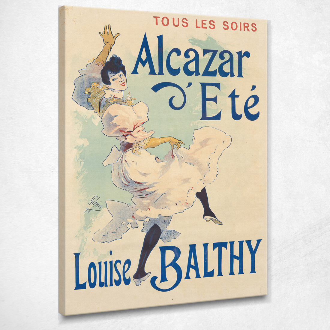 Estate Alcazar Louise Balthy Jules Chéret jch3 quadro stampato su tela Estate Alcazar Louise Balthy Jules Chéret jch3 quadro stampato su tela