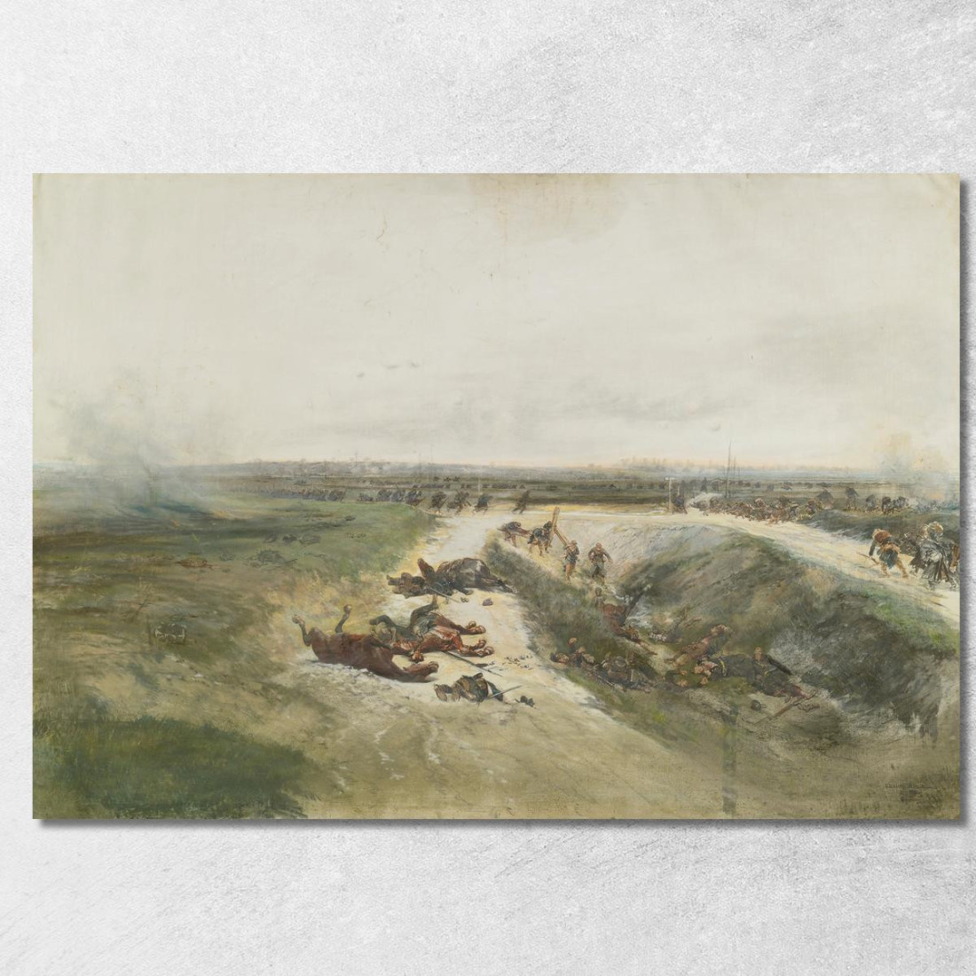 Un'Offensiva Militare: Uno Studio Per Il Panorama Della Battaglia Di Champigny Jean-Baptiste Édouard Detaille jbd32 quadro stam Un'Offensiva Militare: Uno Studio Per Il Panorama Della Battaglia Di Champigny Jean-Baptiste Édouard Detaille jbd32 quadro stam