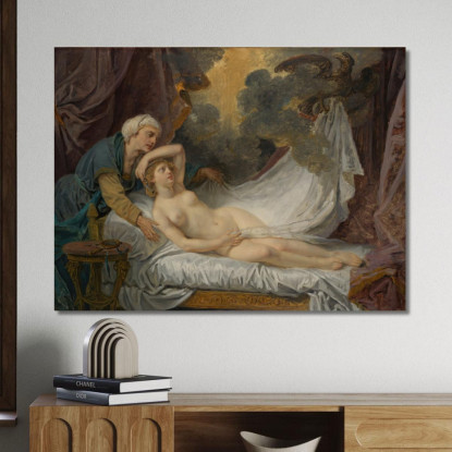 Aegina Visited By Jupiter Jean-Baptiste Greuze jbg6 canvas print