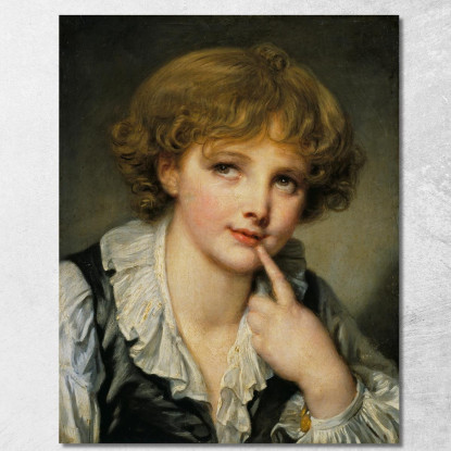 Head Of A Boy Jean-Baptiste Greuze jbg23 canvas print