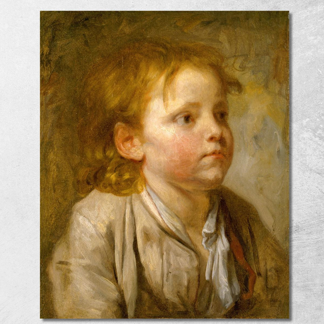Head Of A Young Boy 2 Jean-Baptiste Greuze jbg24 canvas print Head Of A Young Boy 2 Jean-Baptiste Greuze jbg24 canvas print