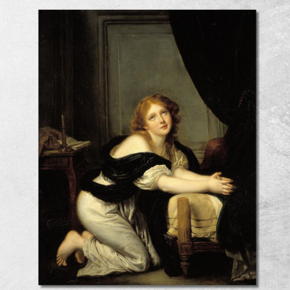 The Morning Prayer Jean-Baptiste Greuze jbg32 canvas print