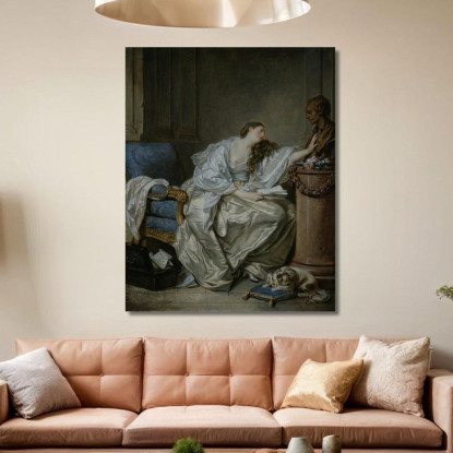 Tender Memory Jean-Baptiste Greuze jbg35 canvas print