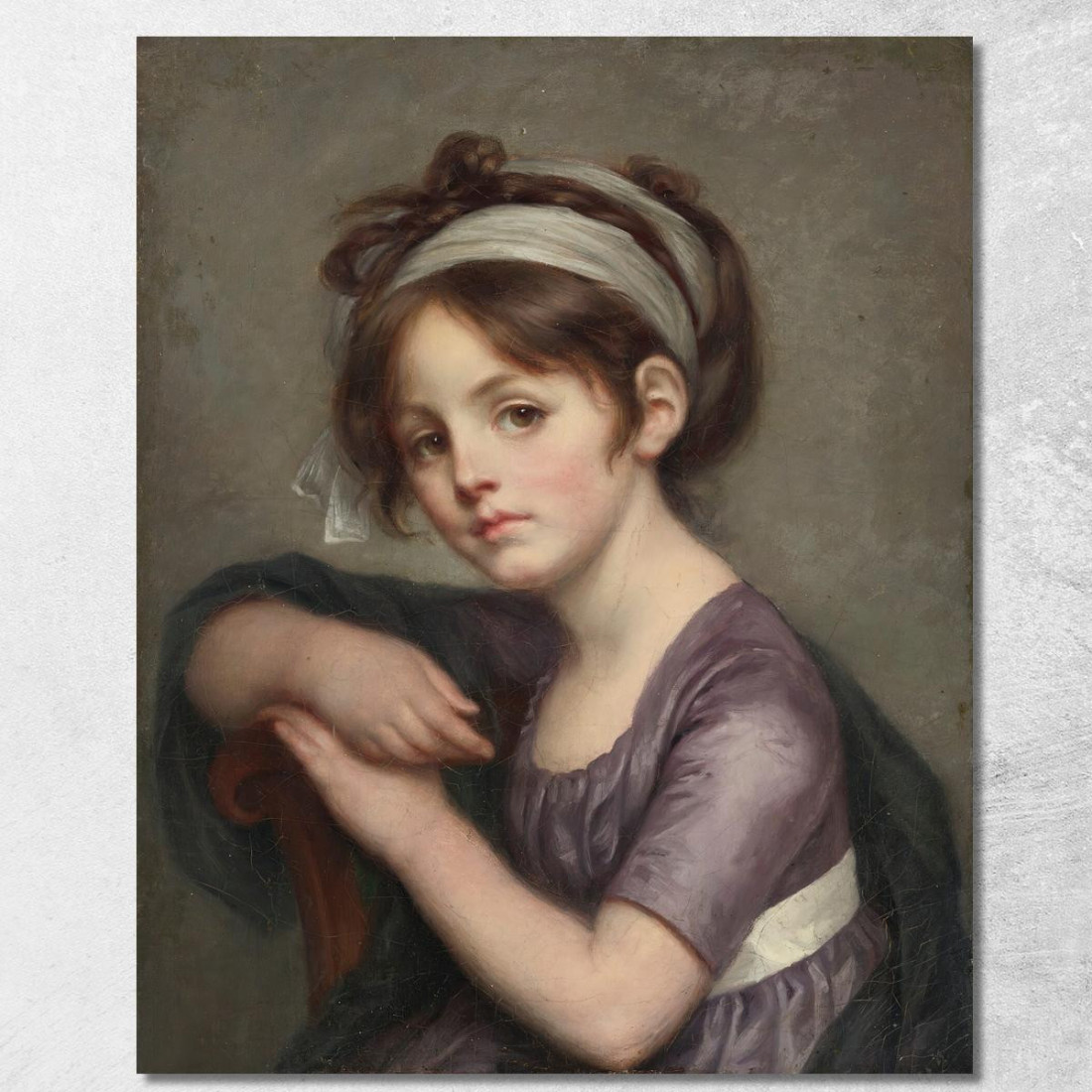 Portrait Of A Young Girl Jean-Baptiste Greuze jbg48 canvas print Portrait Of A Young Girl Jean-Baptiste Greuze jbg48 canvas print