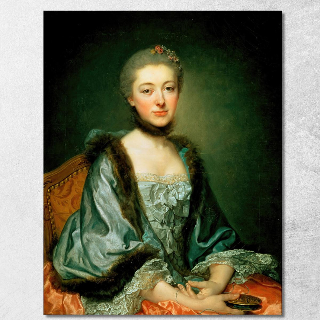 Portrait Of Marie Angelique Verany De Varennes Mme Georges Gougenot De Croissy Jean-Baptiste Greuze jbg54 canvas print Portrait Of Marie Angelique Verany De Varennes Mme Georges Gougenot De Croissy Jean-Baptiste Greuze jbg54 canvas print