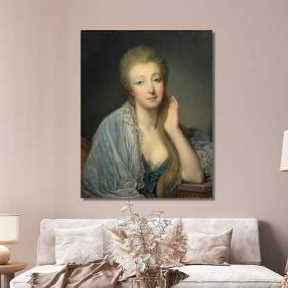 Portrait Of The Comtesse Du Barry Jean-Baptiste Greuze jbg55 canvas print