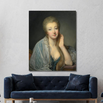 Portrait Of The Comtesse Du Barry Jean-Baptiste Greuze jbg55 canvas print