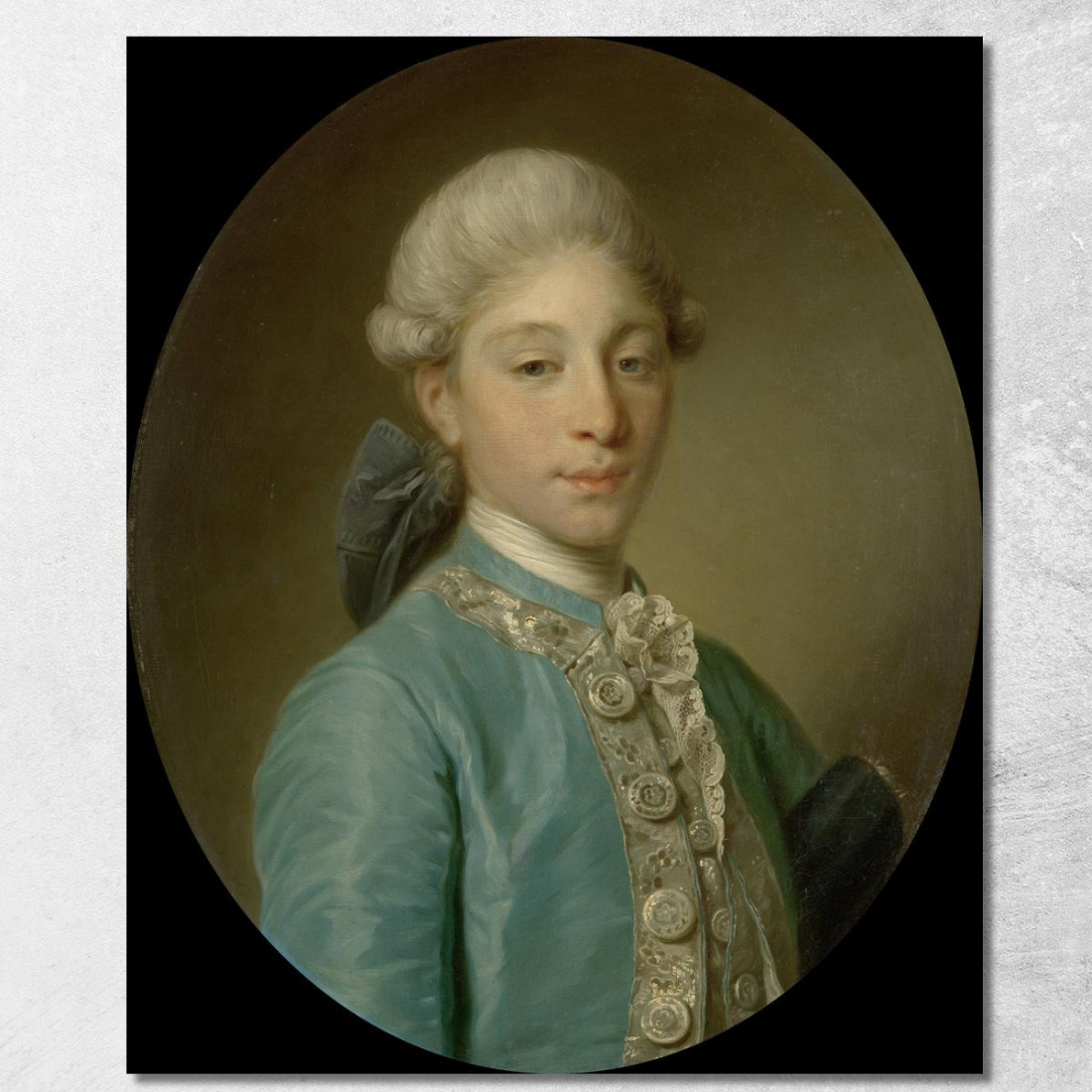 Portrait Of The Marquis De Saint-Paul Jean-Baptiste Greuze jbg56 canvas print Portrait Of The Marquis De Saint-Paul Jean-Baptiste Greuze jbg56 canvas print